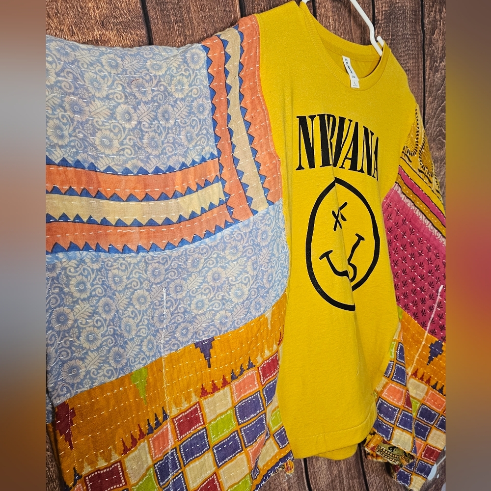 Nirvana Kantha Band Top Fits Sm-XL - Picture 4 of 6